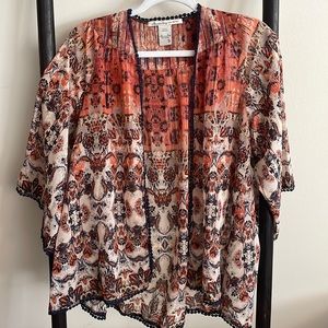 Size Small American Rag Short Sleeve Jacket/Cover Up